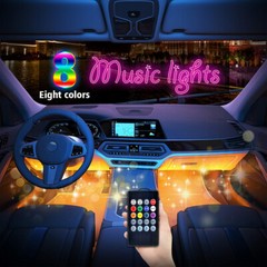 USB RGB Led light strip for Cars Inside car Lighting interior Glow music control