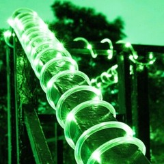Led Solar Powered Rope Fairy String Strip Lights Waterproof For Outdoor Garden