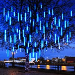 192 LED 8 Tubes Lights Meteor Shower Rain Tree String Light Garden Party Outdoor