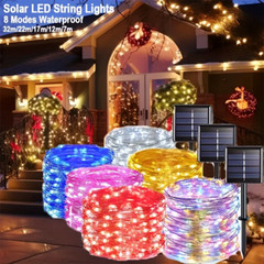 Solar Fairy Lights Outdoor Garden String Light Party Decorative Lamp 100-500 LED