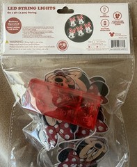 Disney Minnie Mouse LED String Lights Battery Operated NIP