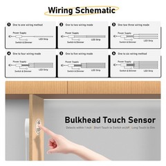 Under Cabinet COB Led Light Strip kit,16.4ft/5m Cuttable 3000K,Diffused Power…
