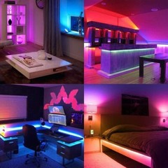 16ft 100ft LED Strip Light Music Sync Bluetooth 5050 RGB Room Light w/ Remote US