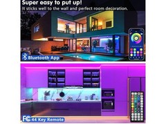 100Ft LED Strip Lights, Smart Light with App Remote Control, RGB LED Lights