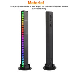 2/4PACK Rechargeable Music Rhythm Voice Light Bar, Sound Activated RGB Light Bar