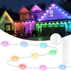 Permanent LED Outdoor Lights, RGB Outdoor Lights 150FT with 108 LED Eaves Lights