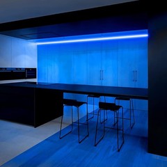 Blue 110V Outdoor Neon Light Strip Christmas Roof Line Light Waterproof Flexible