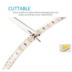 5M/16.4Ft 300 LED Strip Light 3528 5050 5630 SMD RGB Ribbon Tape Waterproof 12V