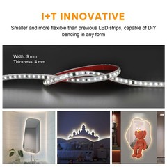 AC 110V 120V LED Tape Lighting 1 Meter / 3.28 Feet with ON Off Switch 1M 2835…