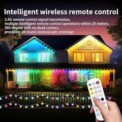 Permanent Outdoor Lights for House, 300ft Smart RGB LED Lights Outside with 1…