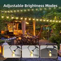 5 Pack LED Smart Wifi LED Outdoor Strings Light Dimmable 60 Bulbs 7W LOT (5) 94′
