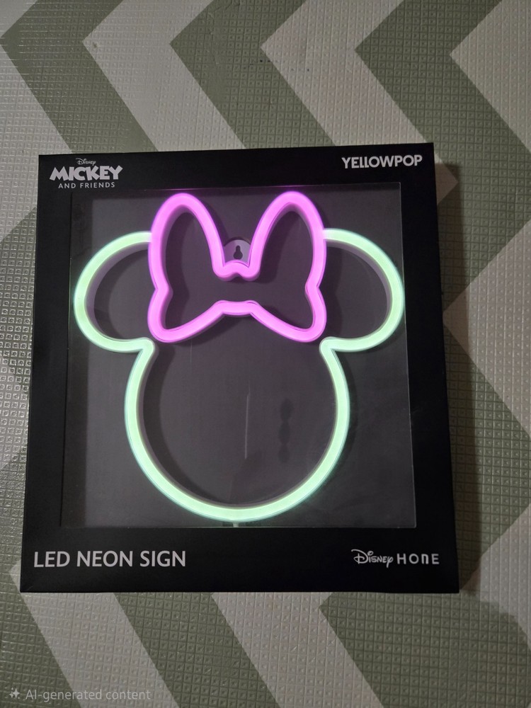 YELLOWPOP – Disney Minnie Mouse LED Neon Sign/Wall Light ***NEW***