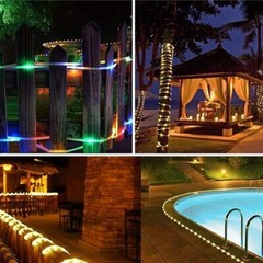 Solar Rope Lights Outdoor Waterproof LED 33ft 100LEd For Garden Yard Fence Parts