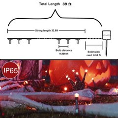 100 LED Solar String Lights Outdoor Garden Party Xmas Fairy Wedding Lamp
