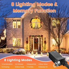 330FT 1000 LED Fairy String Lights Christmas Tree Wedding Party Outdoor Decor