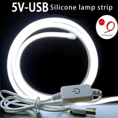 Touch Switch USB 5V Neon Led Strip Light Christmas Decor Kitchen Bookshelf lamp