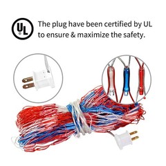 Led Flag Net Lights of The United States, Waterproof American Flag String Lig…