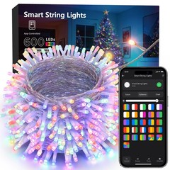 Brizled 196ft 600 LED Smart WiFi String Lights RGB App Alexa Google IP44 New