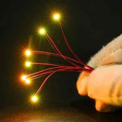 10pcs DIY Light Wired Flashing Led SMD 3V/12V Lamp For Toys Lighting