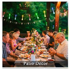 LED Solar String Lights Outdoor Garden Yard Decor Lamp Waterproof Fairy Light