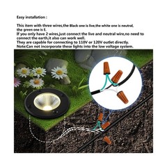 Outdoor In Ground Lights 110V 120V,IP65 Waterproof Well Light,7W 700lm,CCT Se…