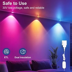 Permanent LED Outdoor Lights, RGB Outdoor Lights 150FT with 108 LED Eaves Lights
