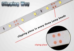 5M 3528 LED Strip Light 300 LEDs Super Bright 7000K Cool White Waterproof IP65