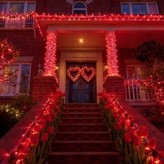 Red Valentines Day Decor Lights,100 Count 19.6FT Mini Valentine’s Lights,Red …
