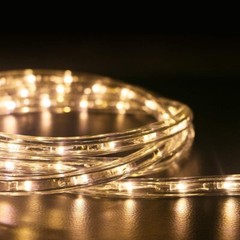 100 ft LED Rope Light In/Outdoor Cuttable Flexible Lights Strip Warm White