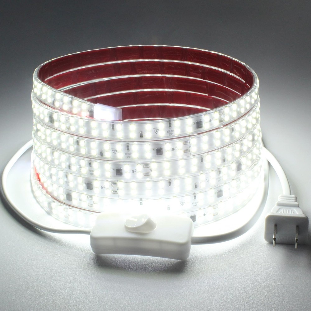 pcningled LED Strip Lights AC 110V 120V 9.84ft/3m Outdoor Lights Waterproof IP65