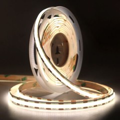 USB 5V COB LED Strip 8mm Cuttable Dimmable Tape Light Warm White For PC TV