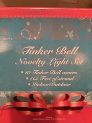 NIB Disney Tinkerbell 10!String Lights Set Vintage Star Shape Plug in 11.5 ft
