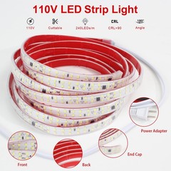 pcningled LED Strip Lights AC 110V 120V 9.84ft/3m Outdoor Lights Waterproof IP65