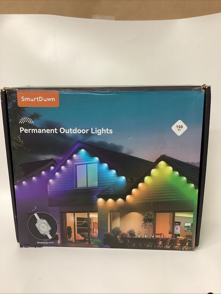 SmartDown outdoor lighting 150 Ft(tested For Pictures)(New/open Box)