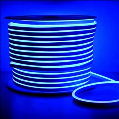 Blue 110V Outdoor Neon Light Strip Christmas Roof Line Light Waterproof Flexible