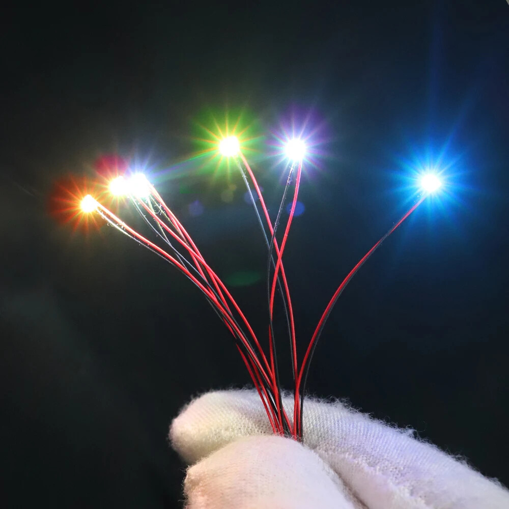 10pcs DIY Light Wired Flashing Led SMD 3V/12V Lamp For Toys Lighting