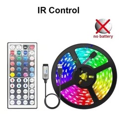 5V USB LED Strip Lights TV Back Light 5050 RGB Color Changing with 24Key Remote