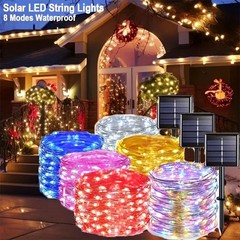 Outdoor Solar Fairy Lights String Copper Wire Waterproof Garden Decor 100/200LED