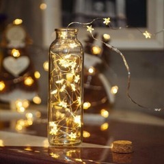 5m STARS Fairy Lights for Bedroom String USB Powered Adapter Party