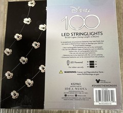 Disney 18 LED String , 6.5 Feet Lights Mickey Mouse Battery Operated