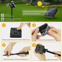 Solar LED Strip Light Flexible Lamp Outdoor Garden Home Patio 150/300 led