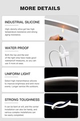 24V 16.4ft IP67 Waterproof Silicone LED Flexible Outdoor Strip Neon Rope Light