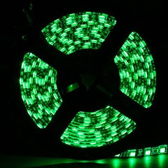 5M RGB LED Strip Light Waterproof Black PCB 5050 SMD Tape Rope String Light 12V