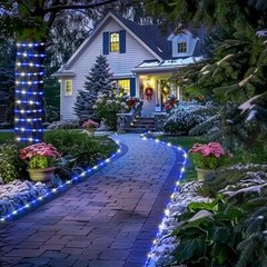 50/100/200/300 LED Solar Rope Lights for Camping Fence Patio Garden Decoration