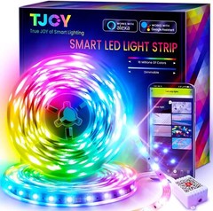 TJOY 50ft Smart Led Strip Lights for Bedroom, Alexa 50ft, Multicolor