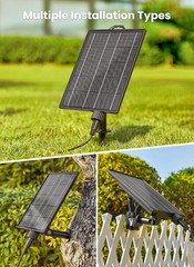 108FT 52LED Solar String Lights Outdoor with Remote & USB Port, Shatterproof Bul