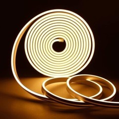 Super Bright 12V LED Neon Rope Light, 16.4ft, multicolor 3000K, IP65 Waterproof