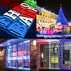 50PCS 25FT RGBW LED Module Light 5050 SMD Waterproof for Storefront Window Signs