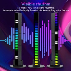 Sound Music Light Voice Activated Pickup Rhythm RGB LED Strip Tube Car Bar Lamp