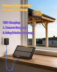 50ft Solar Powered Lights Outdoor Waterproof String Light Outside Patio